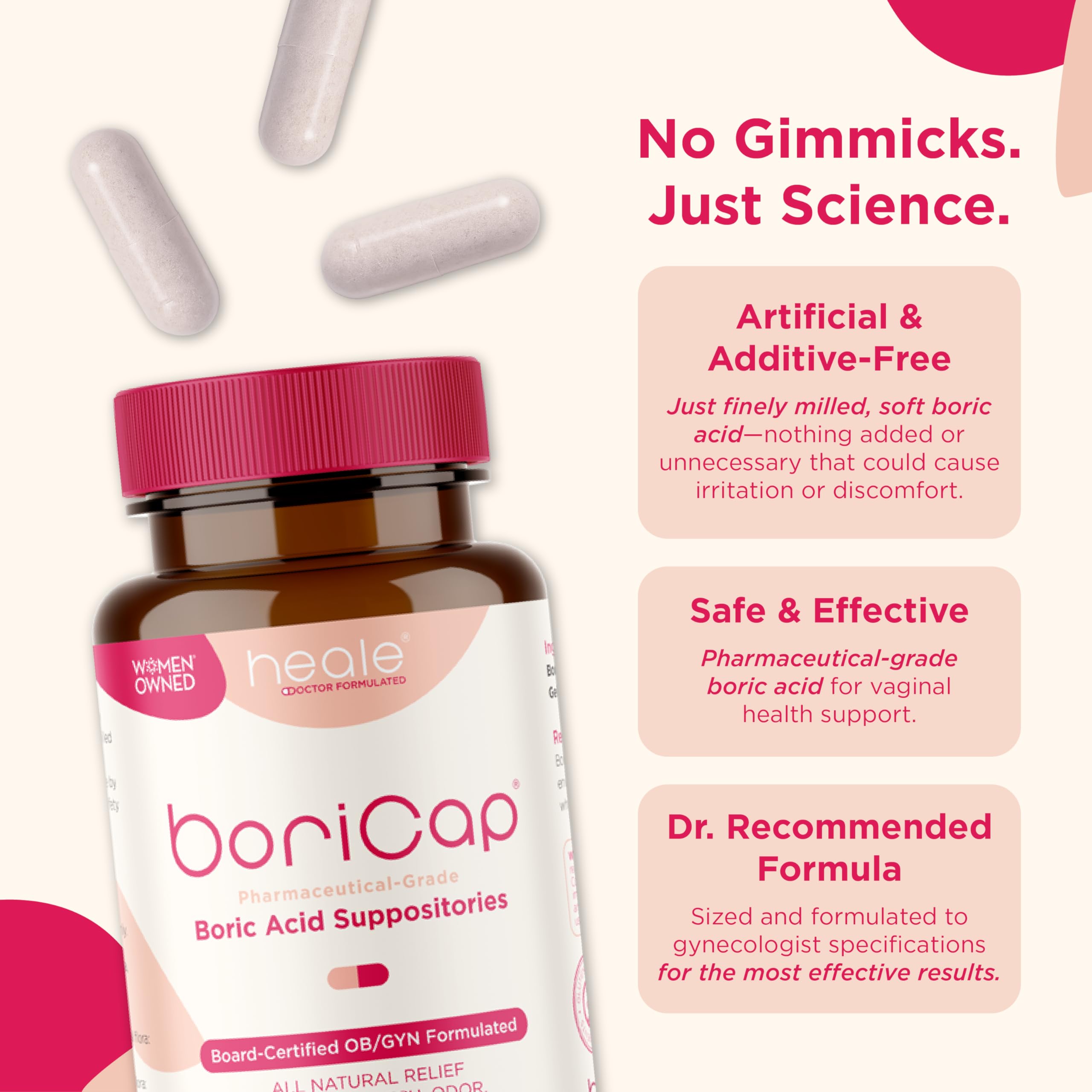 Box and branding emphasize gentle, natural feminine care values.