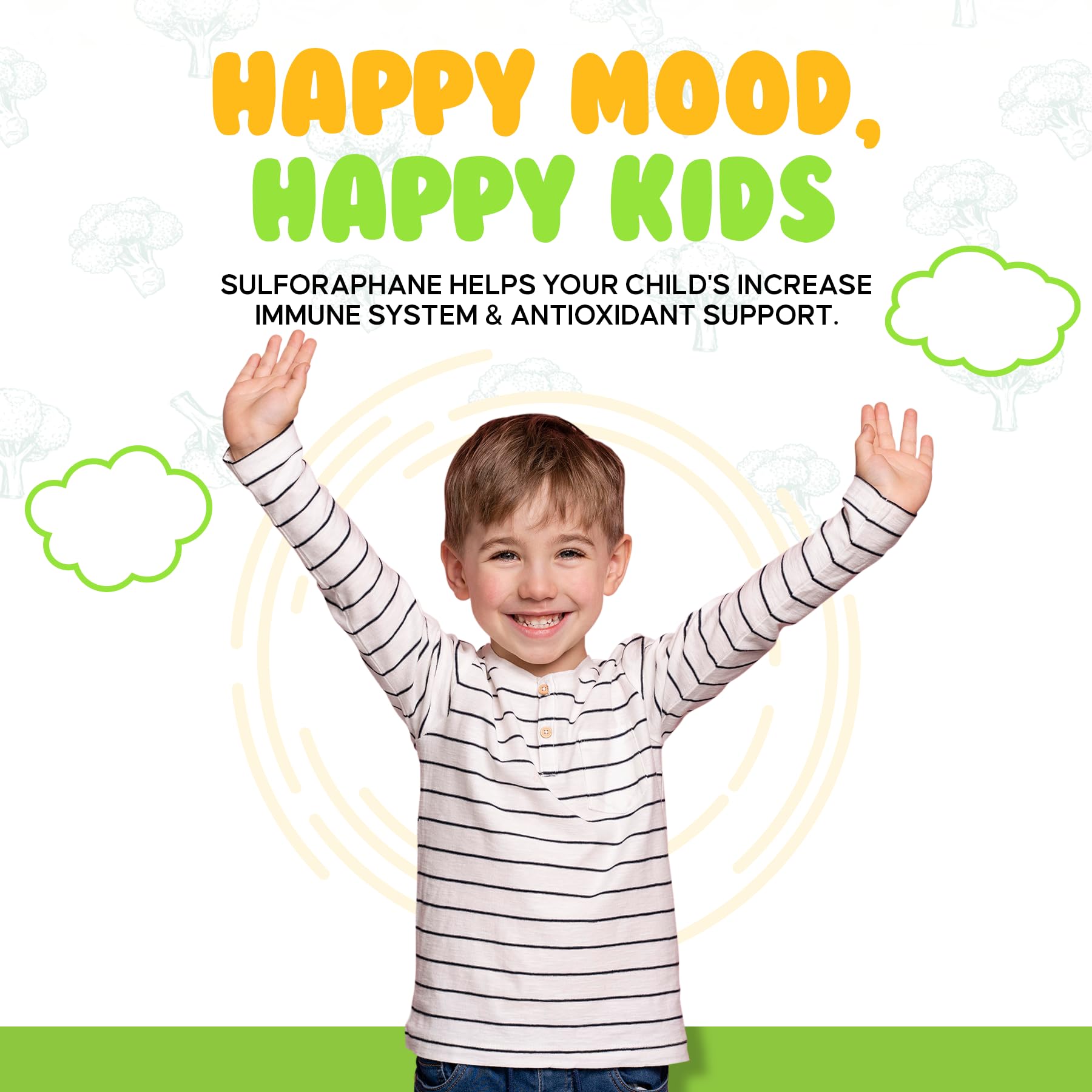 Bossko Sulforaphane Gummies sugar-free formula supports guilt-free snacking.