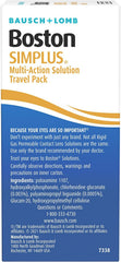 Boston SIMPLUS label close-up highlights the 2-in-1 formula for convenience