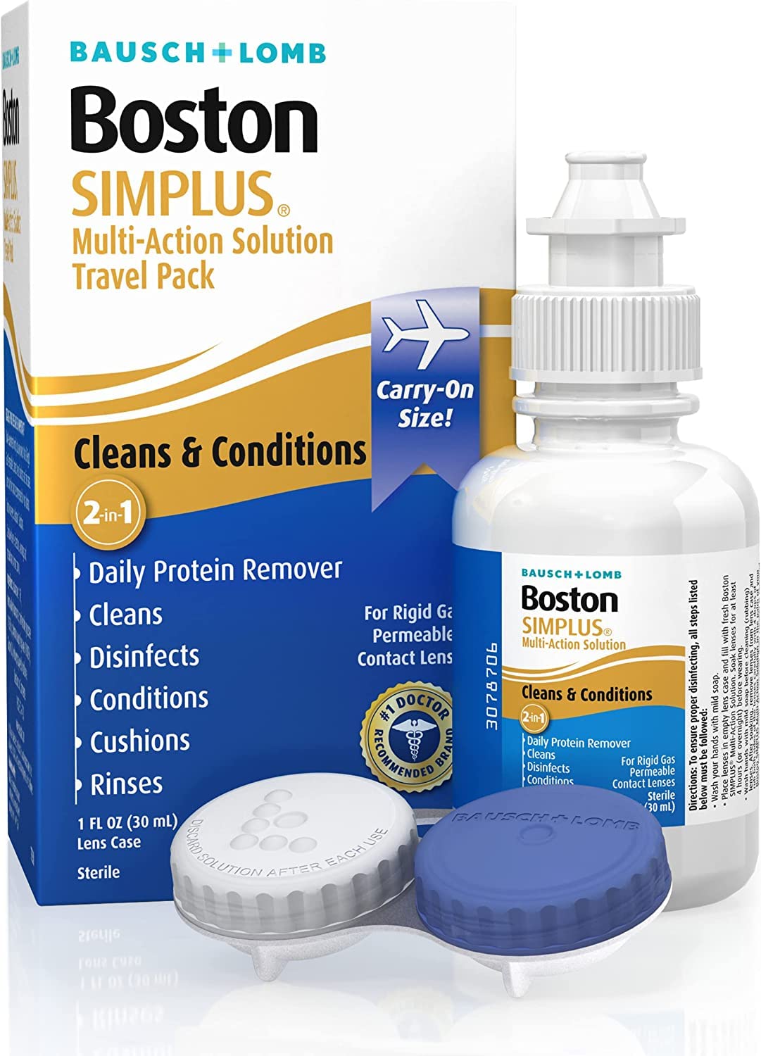 Boston SIMPLUS pour bottle showing easy application and dosing