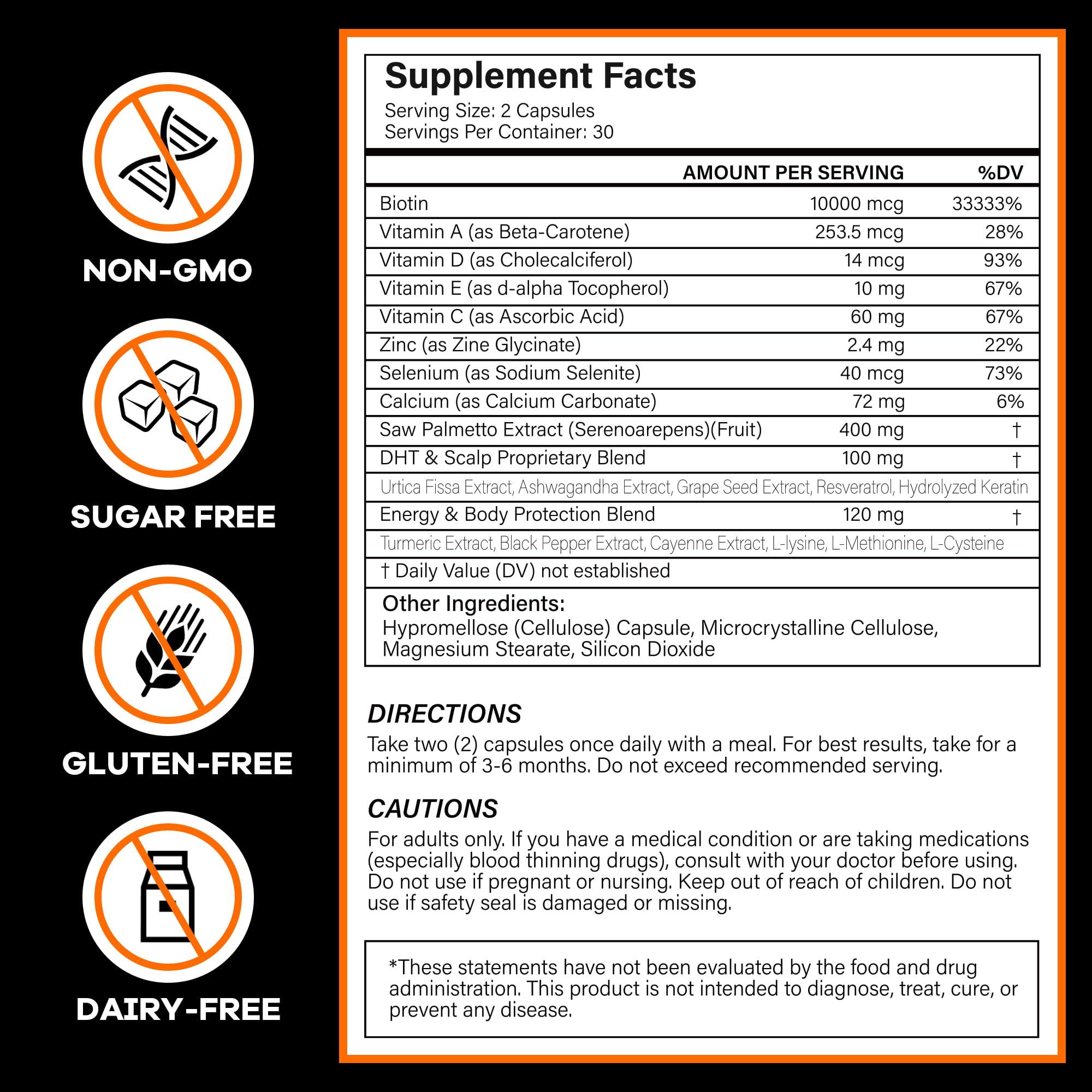 BOTANFOL DHT Blocker capsules support healthier follicles