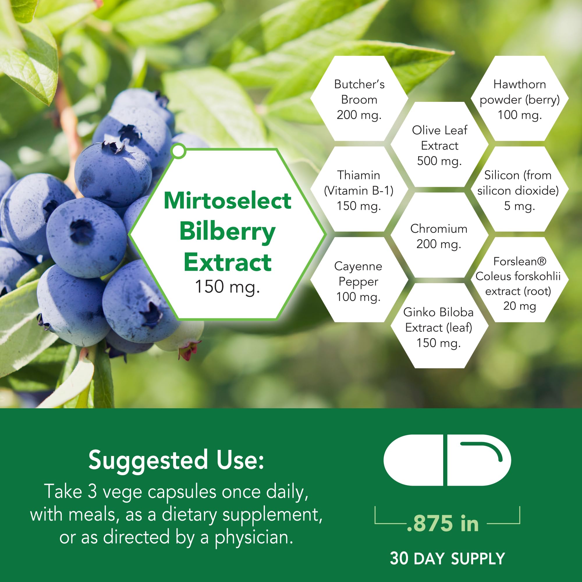 CircuPlus 1500 label highlights 10 nutrients aiding circulation.
