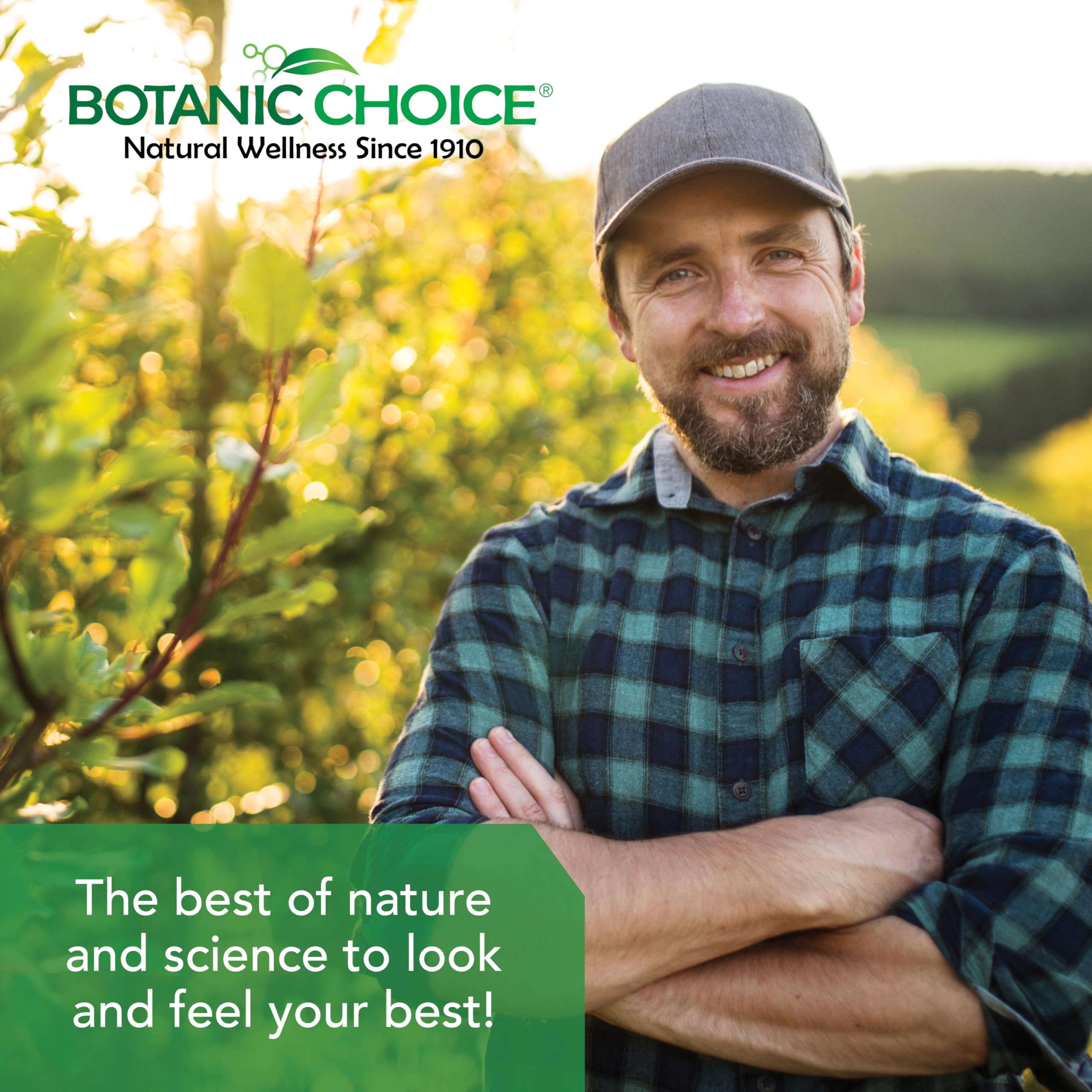 Botanic Choice HAACP quality certification badge on packaging.