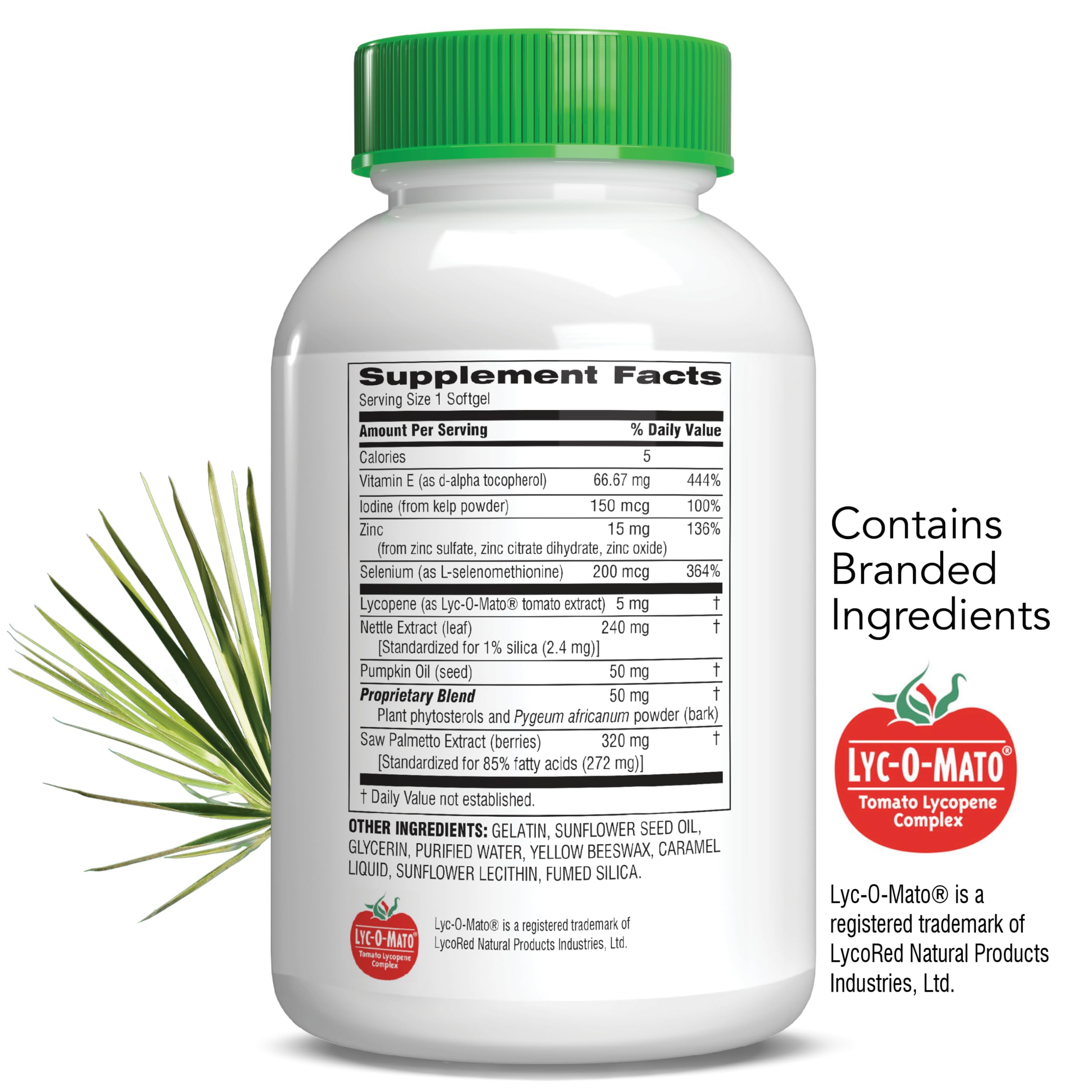 Botanic Choice Prostate 9 Complex label highlights key herbal ingredients.