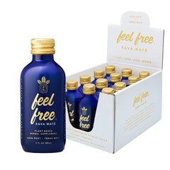 Botanic Tonics Feel Free Kava Mate bottle front promotes natural energy.
