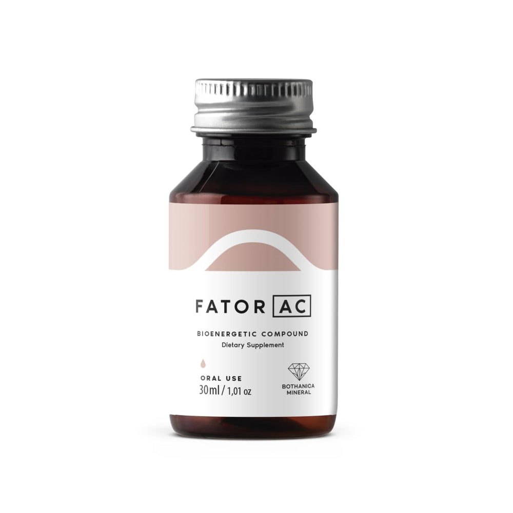 Bothanica Mineral Fator AC bottle pour shows a simple daily dosing ritual.