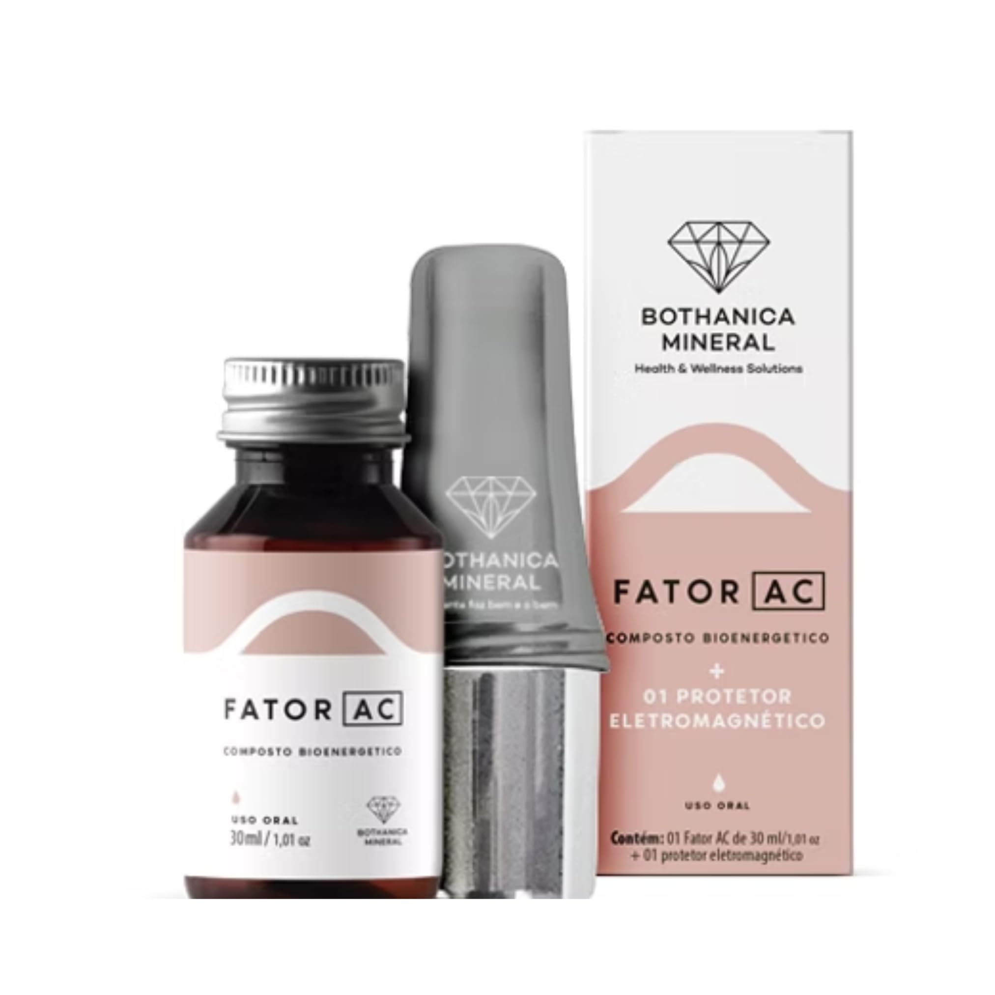 Fator AC drops on the tongue illustrate easy daily use for routine.