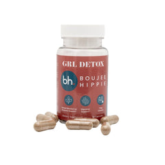 Boujee Hippie GRL Detox in-pack photo hints at travel-friendly convenience.