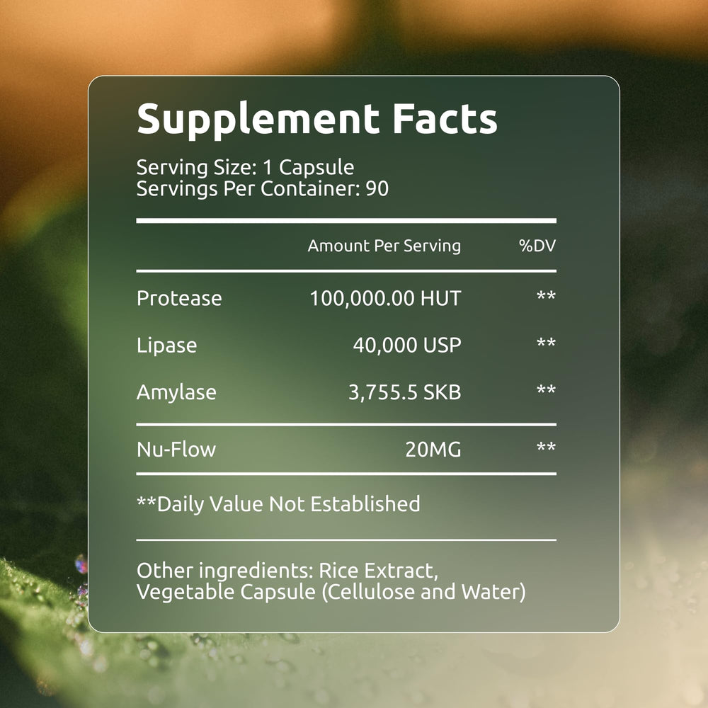 Boulder Bio Digestive Enzymes powder near meal use for fat digestion support