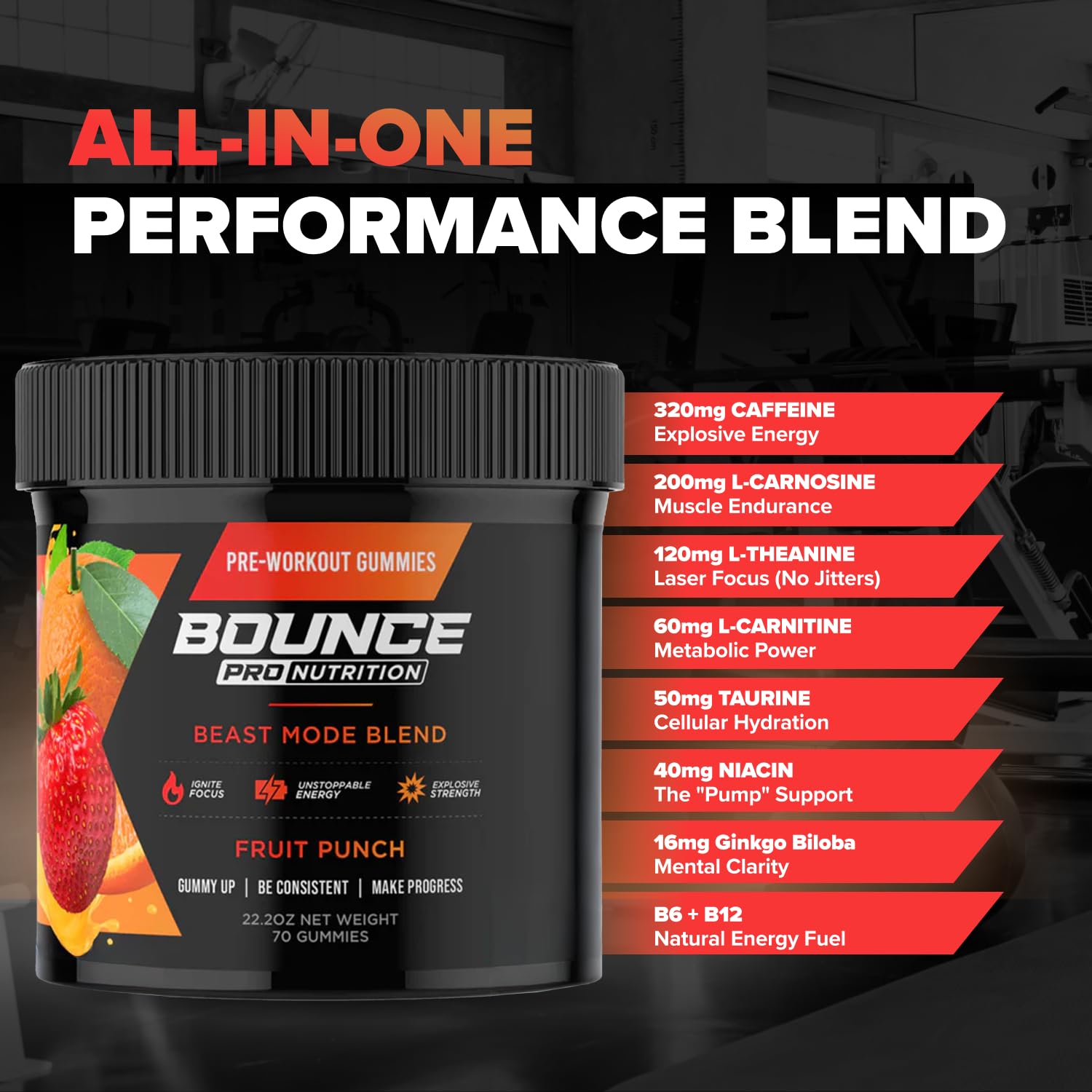 Bounce Pro Pre Beast Mode training scene implies sustained energy during sessions