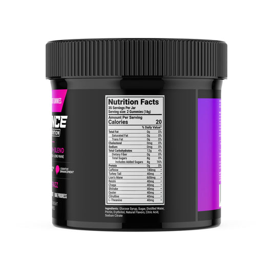 Bounce Pro gummies closeup highlights chewy texture and clean caffeine delivery.