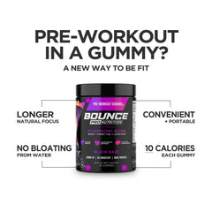 Bounce Pro Pre Workout Gummies USA-made badge signals quality and craftsmanship.