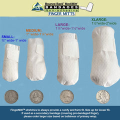 BounceBack MediMitt repositionable fastening tab for quick readjustment.