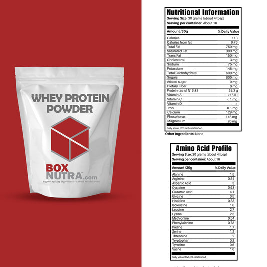 BOX NUTRA Whey Protein Isolate shake being prepared for a quick post-workout protein option