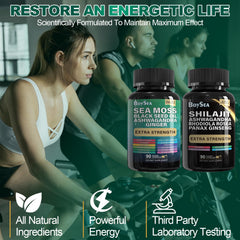 Boysea Rhodiola Rosea capsules close-up highlighting mental clarity and endurance potential.
