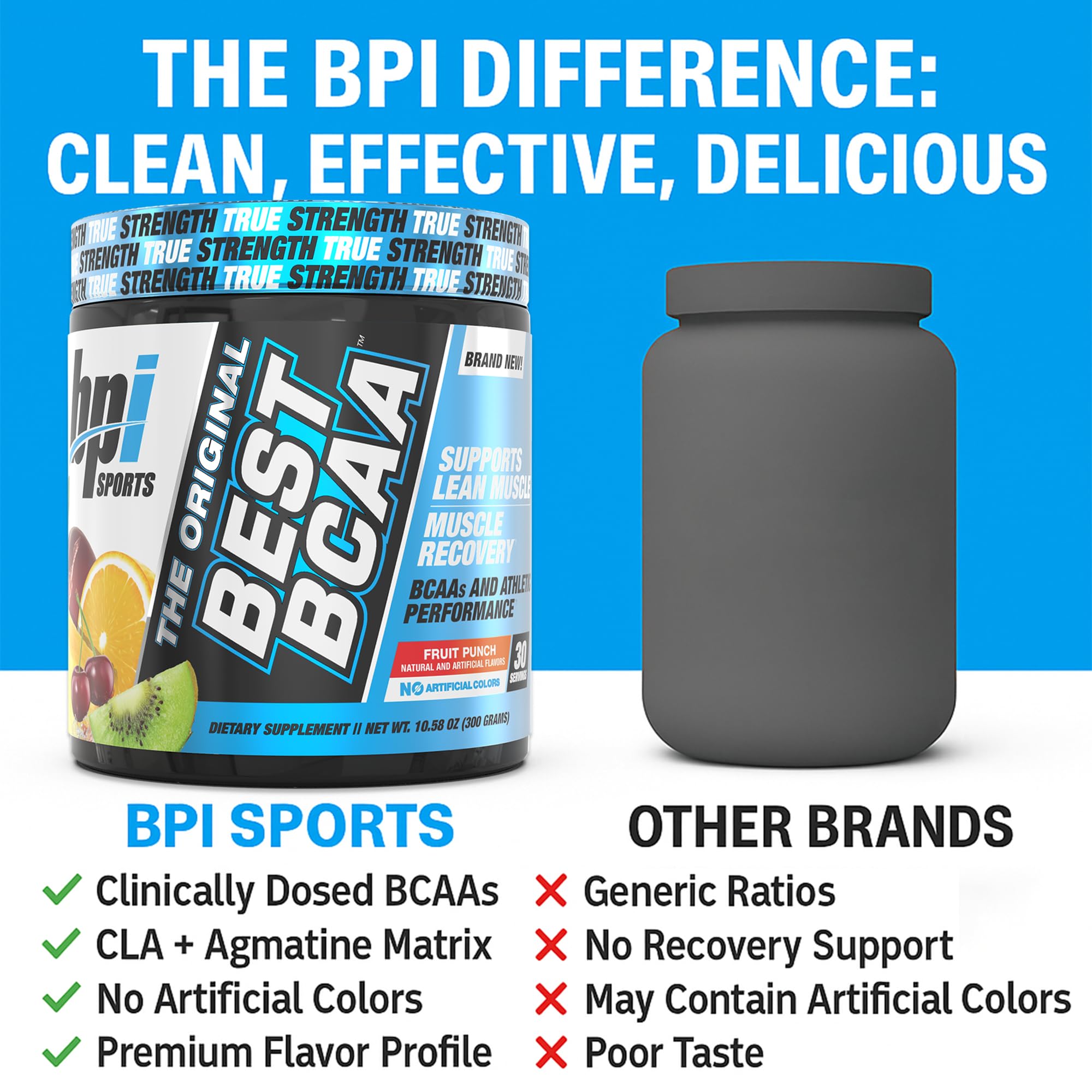 BPI Best BCAA shake in a cup ready to sip after training
