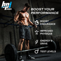 Product packaging display suggesting trusted athletic performance supplementation.