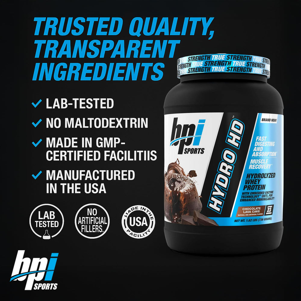 Vanilla Ice Cream flavor Hydro HD powder ready to mix after training