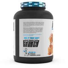 BPI Sports Whey HD Salted Caramel scoop ready to mix, protein boost