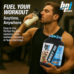 BPI Sports Whey HD shaker bottle ready for a mixed shake.