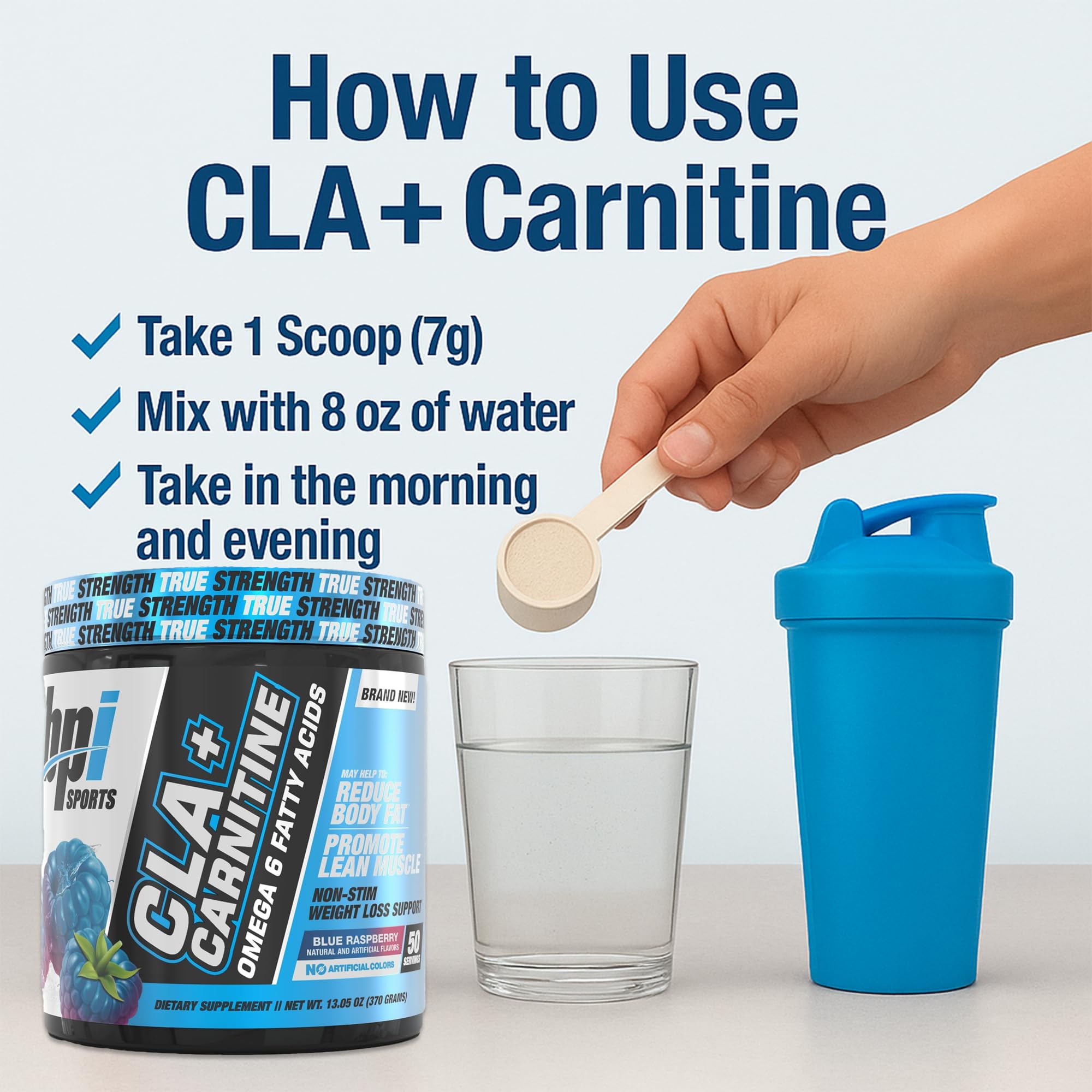 Athlete using BPI CLA+Carnitine during training for joint performance support.