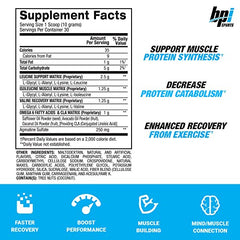 Close-up of Best BCAA scoop showing fast-absorbing formula for recovery