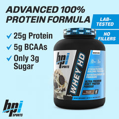 BPI Sports Whey HD shake glass ready for a quick sip