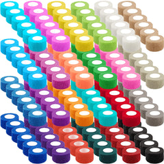 BQTQ 144 roll self adhesive bandage wrap in vibrant colors for color coding and quick identification