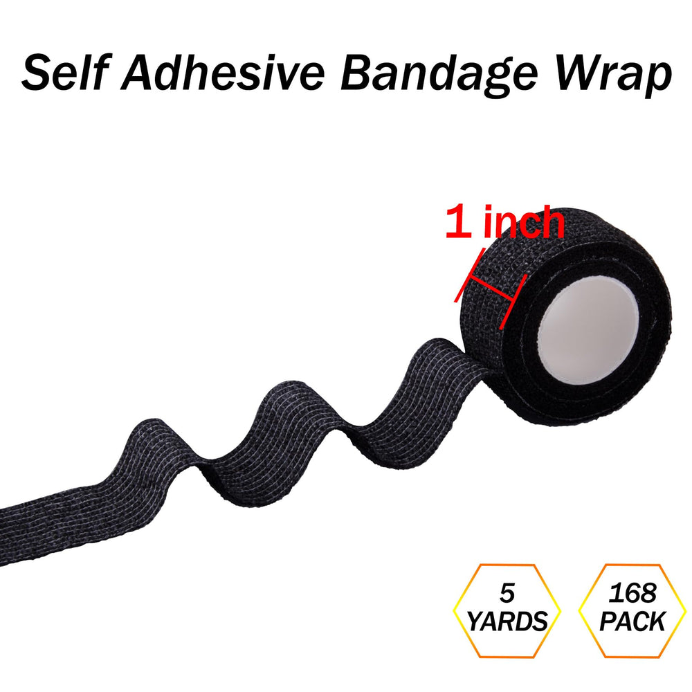 BQTQ self-adhesive bandage wrap on ankle offers dependable hold during activity.