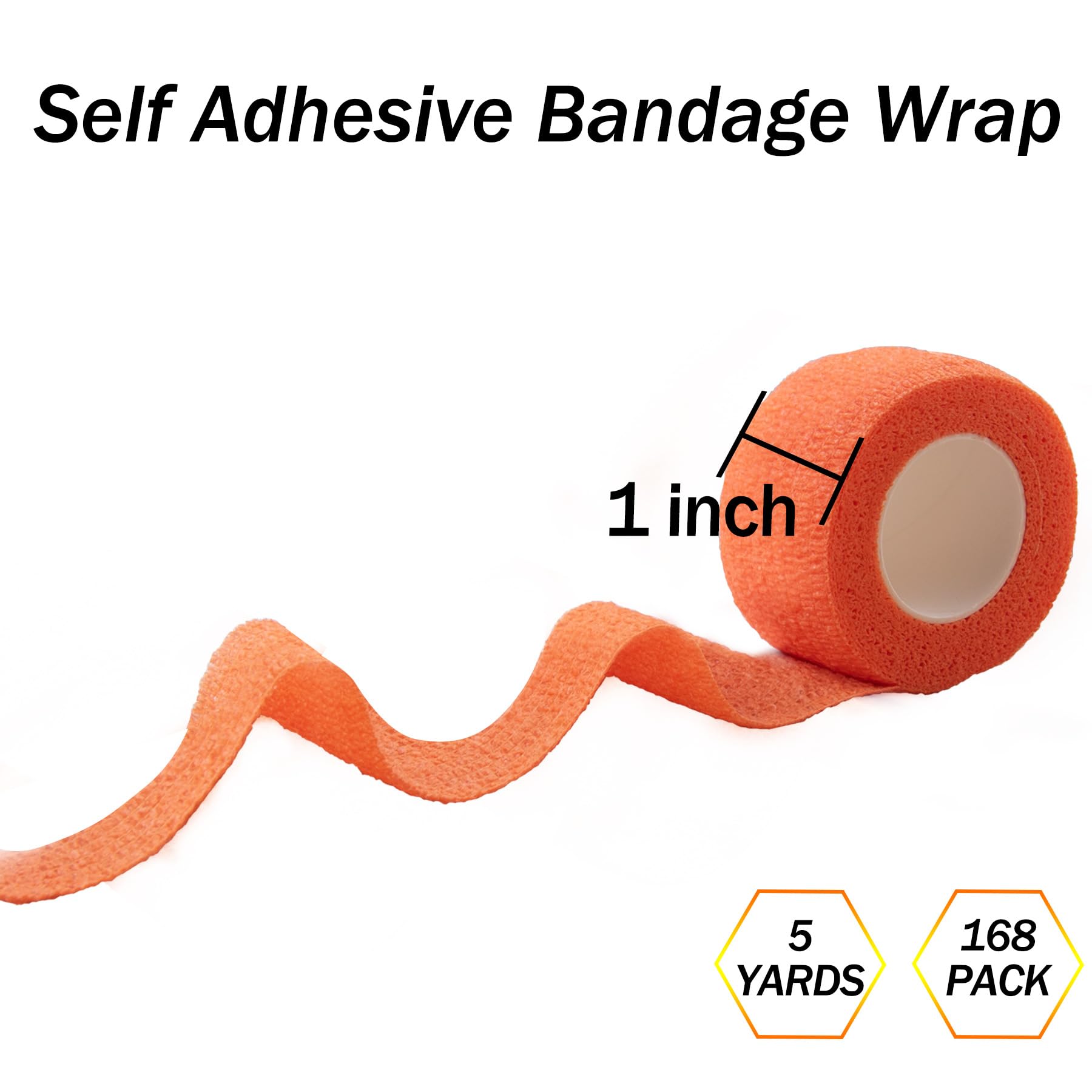BQTQ colorful bandage wrap shown with breathable material and self-adhesive features.