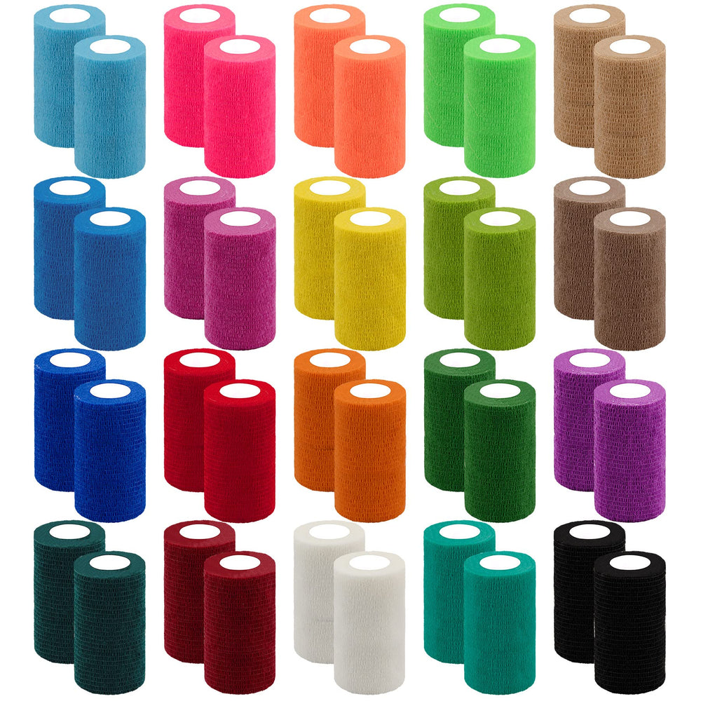 BQTQ 40-roll box display shows easy-access self-adhesive bandage wrap.