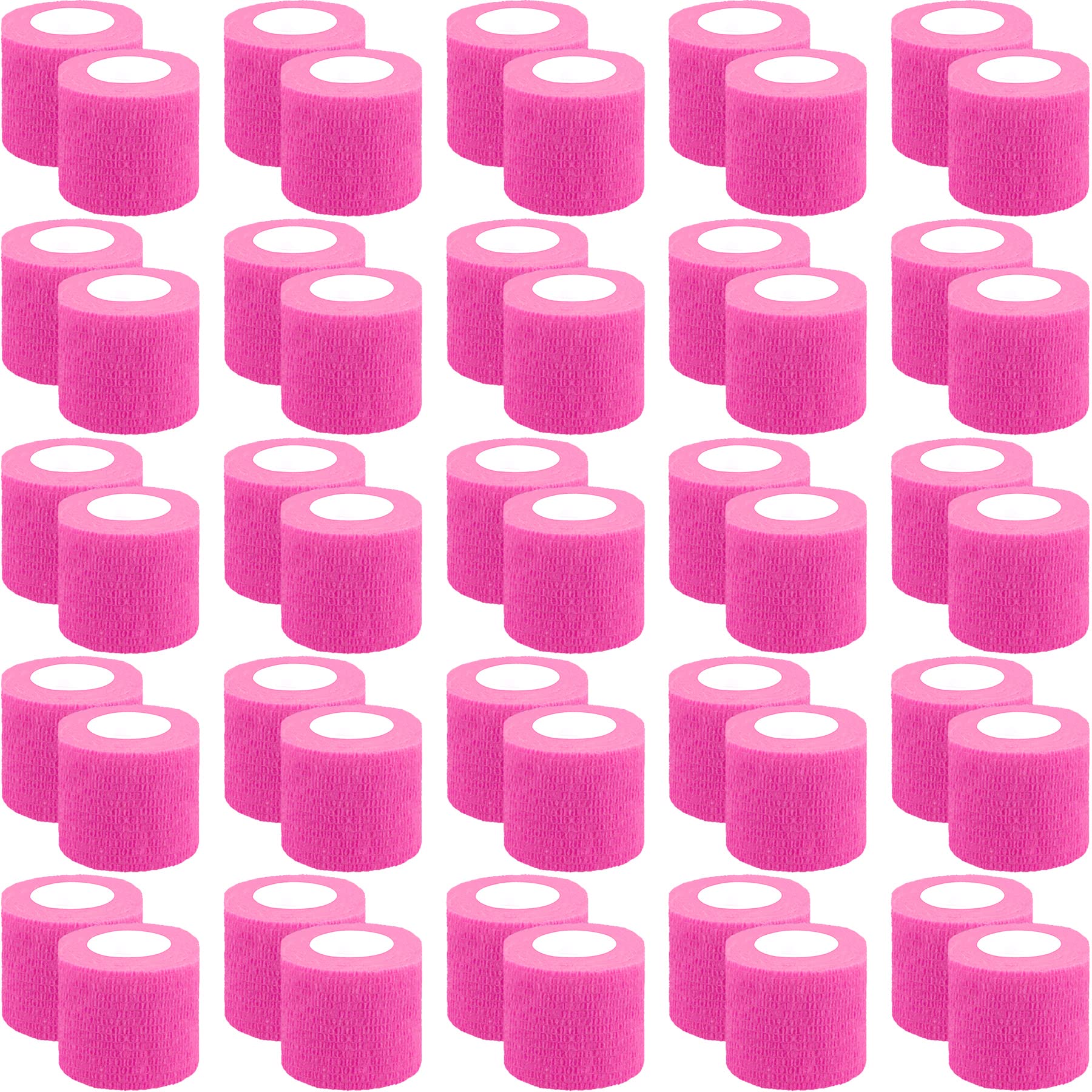 BQTQ pink self-adhesive bandage wrap for secure wrist wrapping.