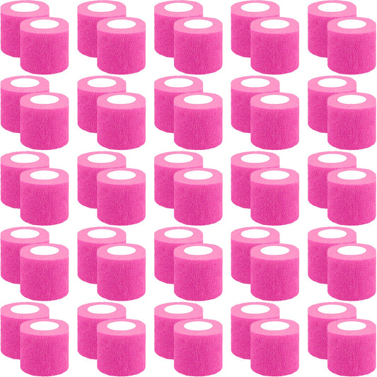 BQTQ pink self-adhesive bandage wrap for secure wrist wrapping.
