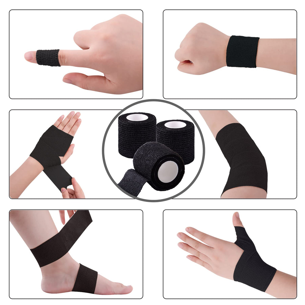 Hands tearing a roll to demonstrate easy self-application.