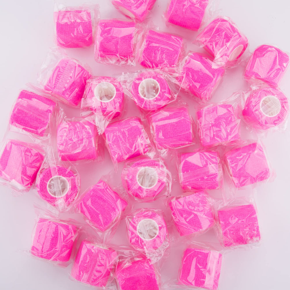 BQTQ pink bandage wrap in packaging with 50 rolls.