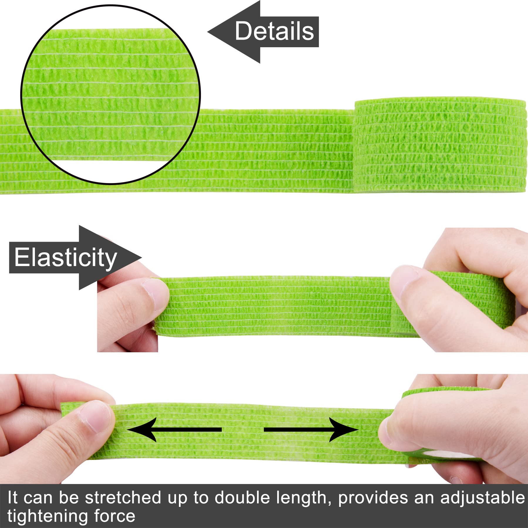 BQTQ self-adhesive wrap with tear-by-hand design for quick wrapping.