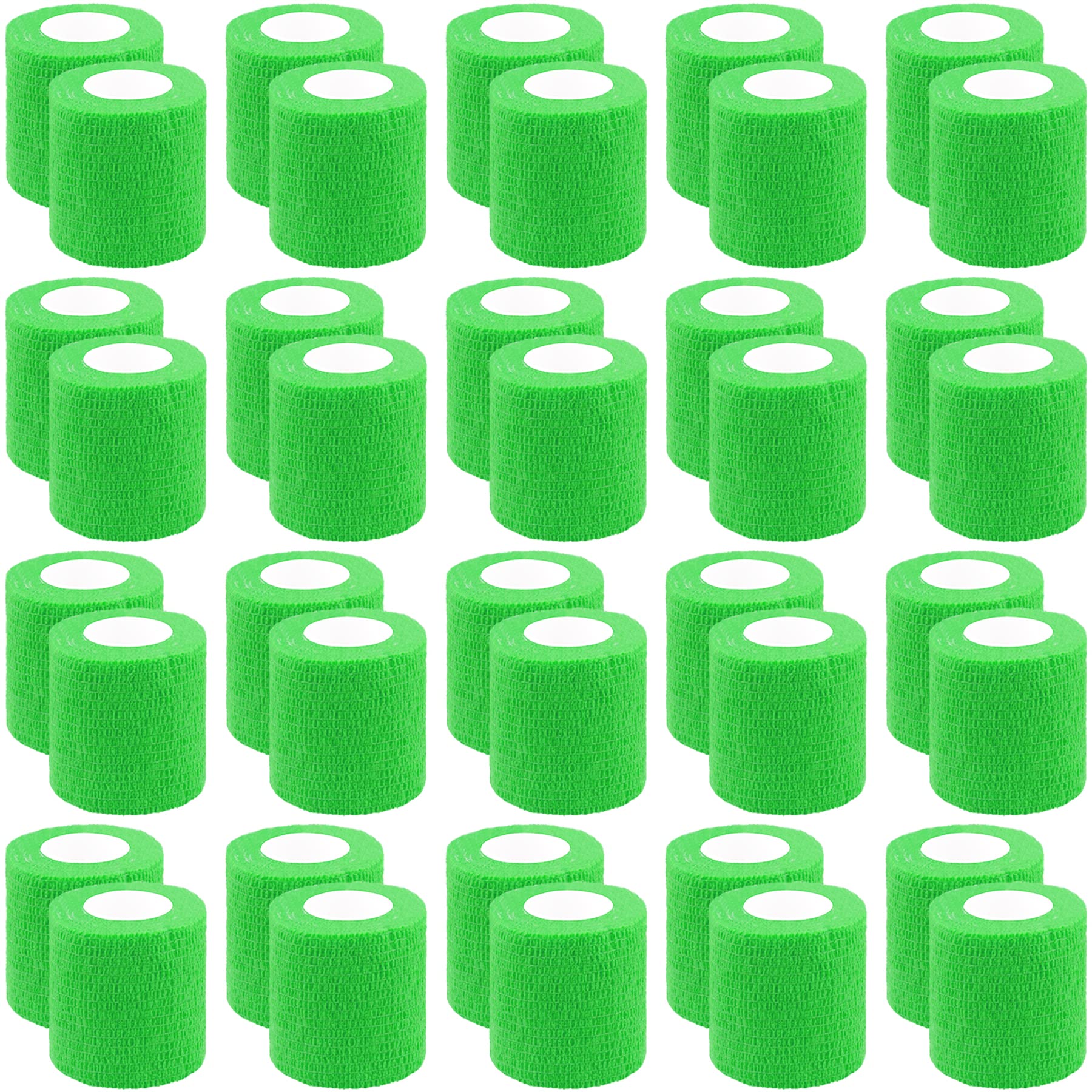 BQTQ self-adherent wrist wrap in neon green, breathable support