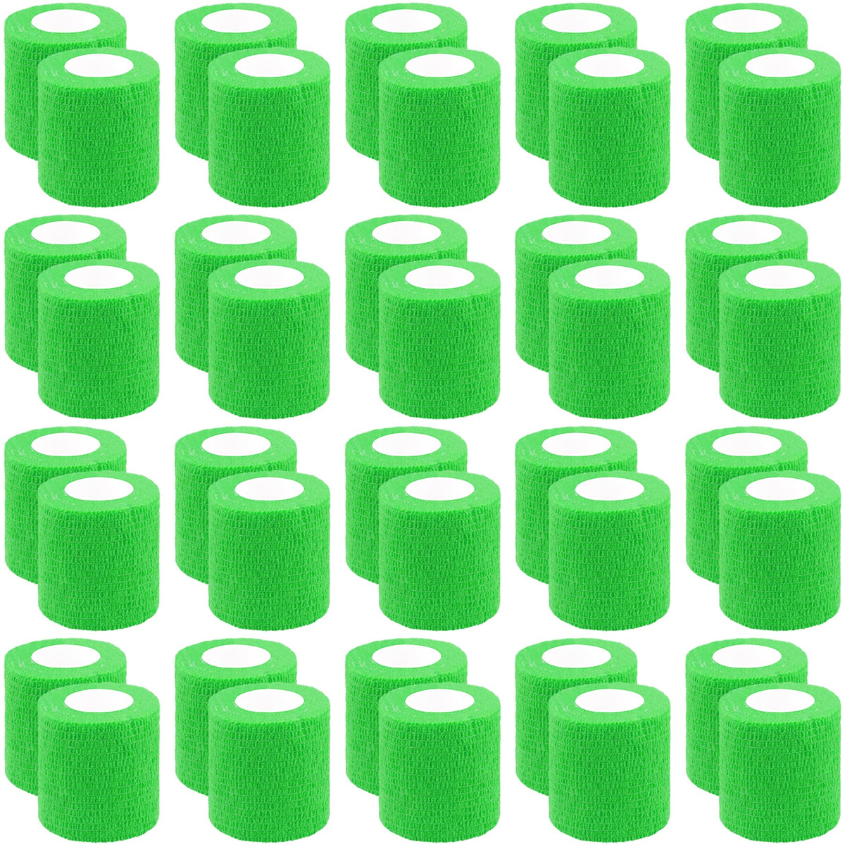 BQTQ self-adherent wrist wrap in neon green, breathable support