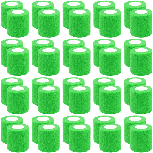 BQTQ self-adherent wrist wrap in neon green, breathable support