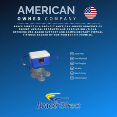 Brace Direct BlueIce packaging highlights ready-to-use cold therapy kit.