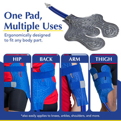 Brace Direct BlueIce portable design enables treatment at home or on the go.