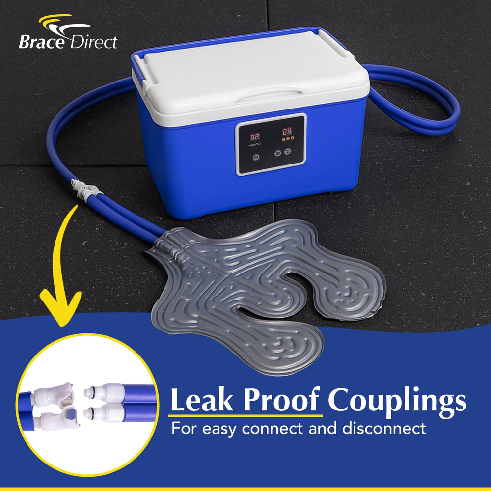 Brace Direct BlueIce whisper-quiet motor supports peaceful sessions anytime.