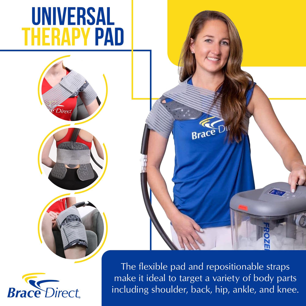 Circulating water delivers steady cooling for consistent cold therapy sessions.