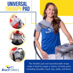 Circulating water delivers steady cooling for consistent cold therapy sessions.