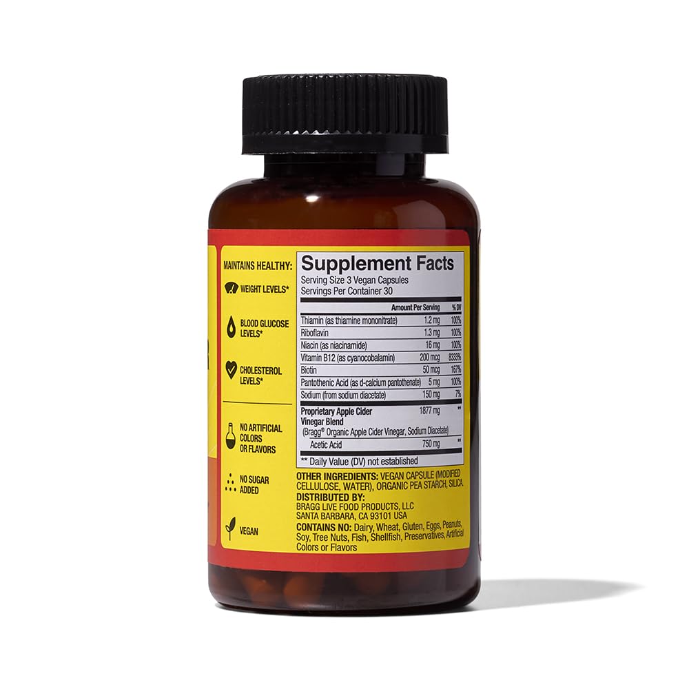 Bragg Energy ACV Capsules on retail shelf as a popular wellness choice