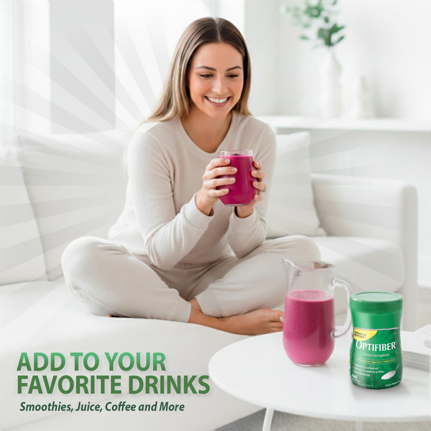 Braidz OptiFiber provides 3 g soluble fiber per serving for regularity.