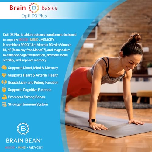 Brain Bean Brain Basic Opti D3 Plus with K1 and K2 vitamins