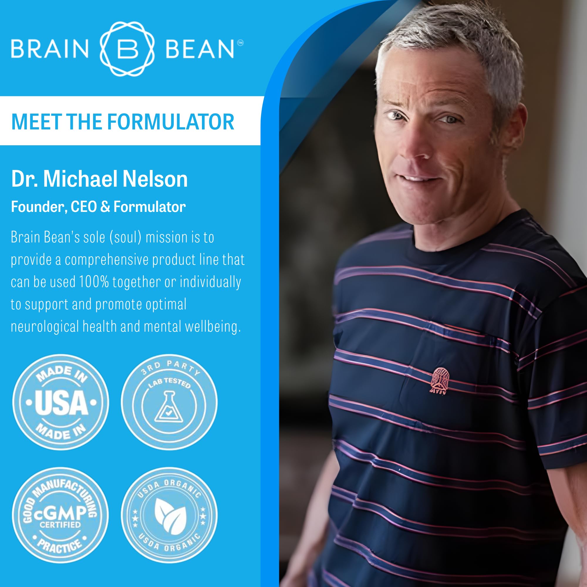 Brain Bean daily use scene suggesting a consistent wellness routine