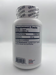 Brain Bean Ultra capsules on view showing 500mg Berberine HCL per serving for easy dosing.