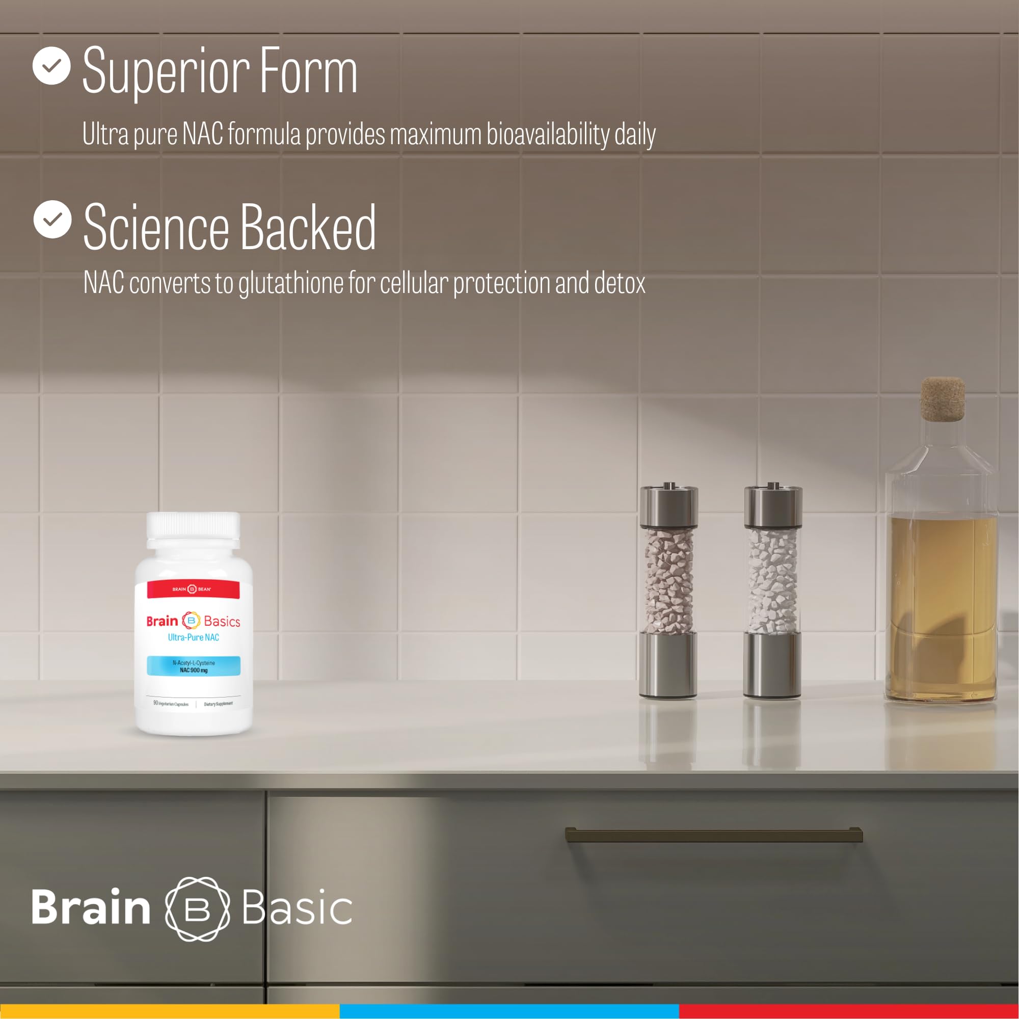 Brain Bean Ultra NAC glutathione precursor closeup